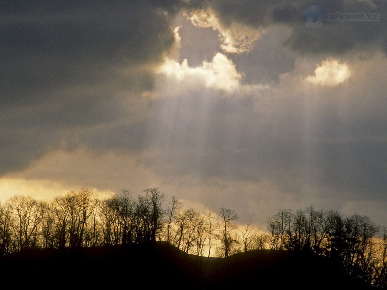 Foto: Crepuscular Rays And Storm Clouds, Indiana Dunes National Lakeshore, Porter County, Indiana