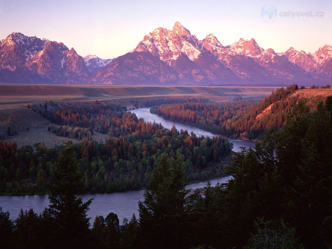 Foto: Grand Tetons From Snake River, Wyoming