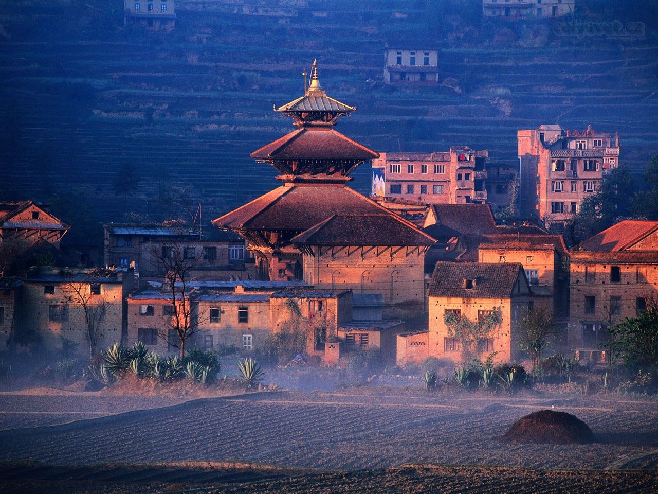 Foto: Panauti At Sunrise, Bagmati, Nepal