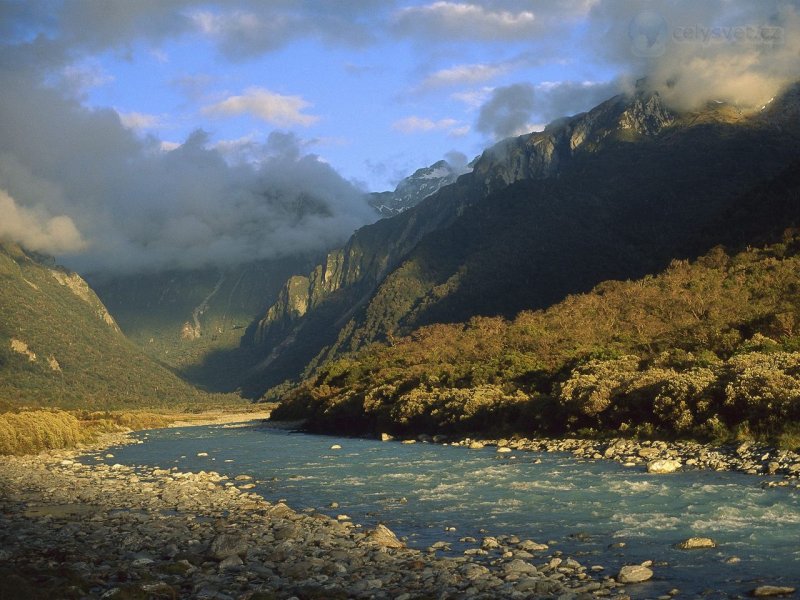 Foto: Copland River Above Welcome Flats, Westland National Park, New Zealand