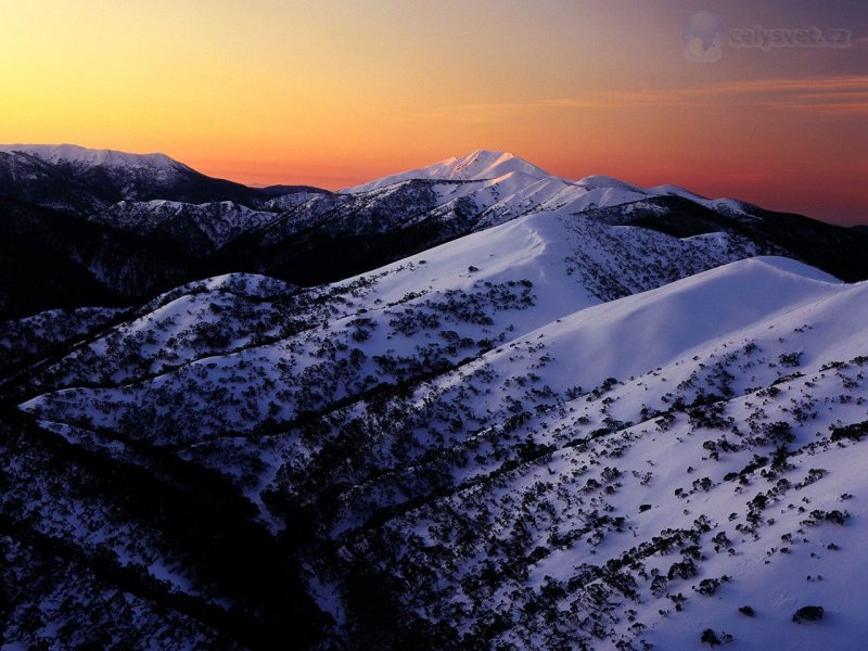 Foto: First Light On Mount Feathertop, Alpine National Park, Victoria, Australia