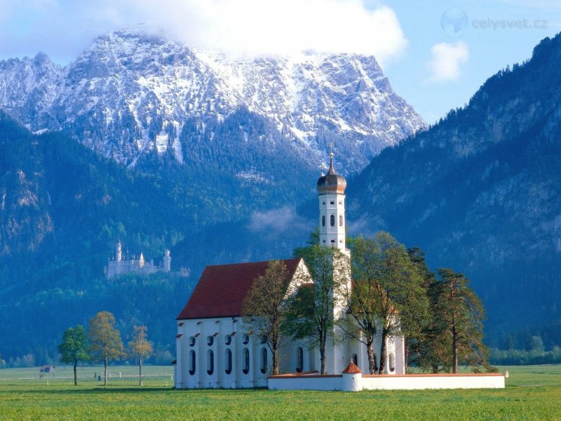 Foto: St Coloman Church, Near Fussen, Bavaria, Germany